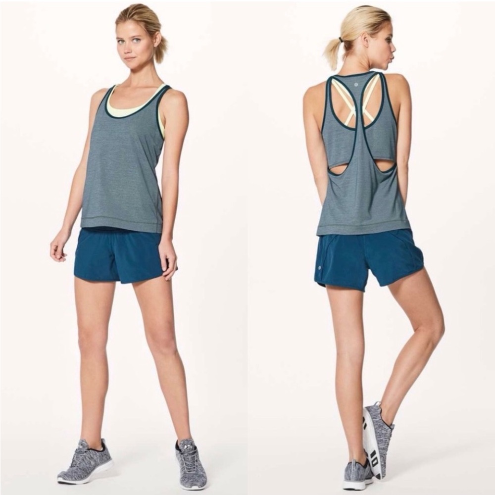 Lululemon Nile Blue Run The Day Tank 10